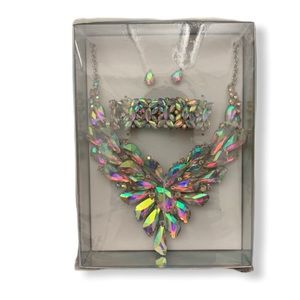 GEM Statement Earrings / Bracelet / Necklace Sets